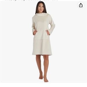 Softies Loungewear with Cowl Neck & Kangaroo Pocket, Velour Fabric - Size L/XL